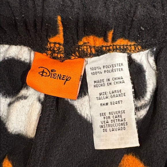 Disney Black and Orange women's Pajama Pants - Picture 2 of 5